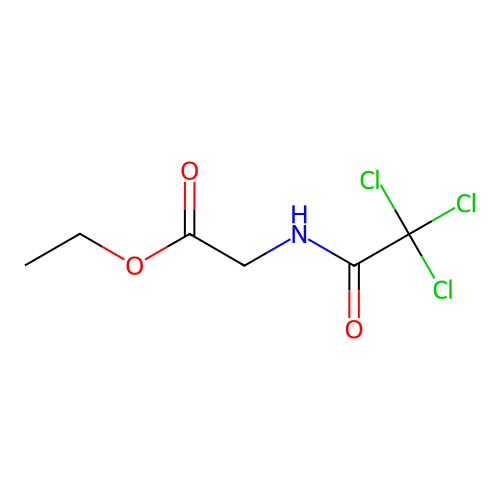 Ethyl 2-[(2,2,2-trichloroacetyl)amino]acetate structure
