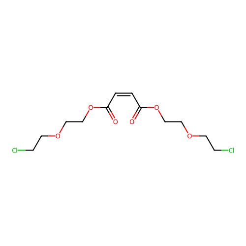 Fumaric acid, bis(2-(2-chloroethoxy)ethyl) ester structure