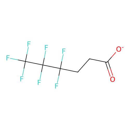4,4,5,5,6,6,6-Heptafluorohexanoate structure