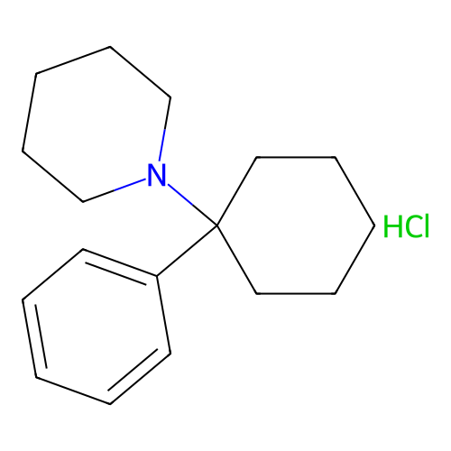 Phencyclidine Hydrochloride structure