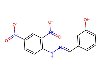 3-[[(2,4-Dinitrophenyl)hydrazinylidene]methyl]phenol structure