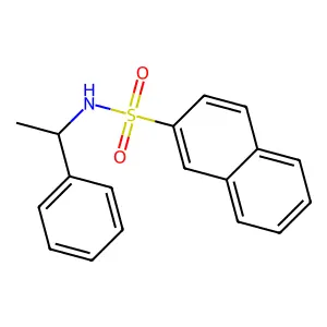 N-(1-phenylethyl)naphthalene-2-sulfonamide structure