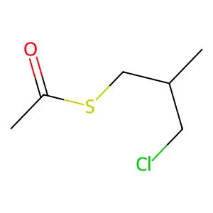 3-氯-2-甲基丙烷-1-硫醇乙酸酯 structure