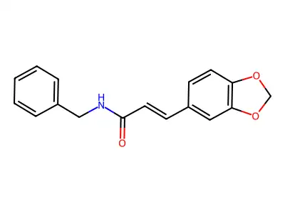 2-Propenamide, 3-(1,3-benzodioxol-5-yl)-N-(phenylmethyl)- structure