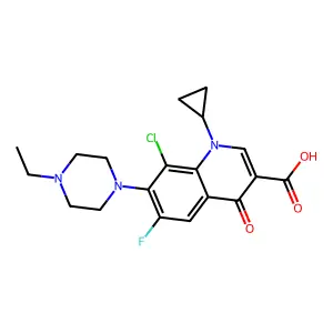 Quinolone der. structure