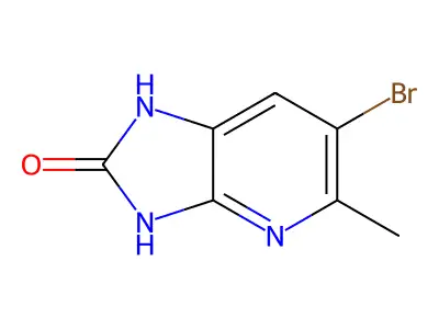 6-Bromo-5-methyl-1H-imidazo(4,5-B)pyridin-2-OL structure
