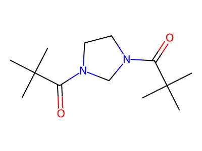Imidazolidine, 1,3-bis(2,2-dimethyl-1-oxopropyl)- structure