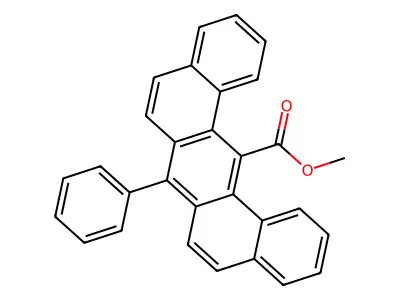 Methyl 7-phenyldibenz(a,j)anthracene-14-carboxylate structure
