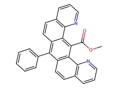Methyl 7-phenylbenzo(1,2-h-5,4-h')diquinoline-14-carboxylate structure