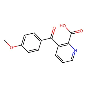 3-(4-甲氧基苯甲酰)吡啶-2-甲酸 structure