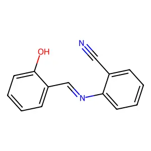 2-[(2-羟基亚苄基)氨基]苯甲腈 structure