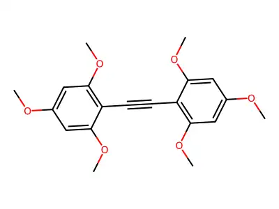 1,3,5-Trimethoxy-2-((2,4,6-trimethoxyphenyl)ethynyl)benzene structure
