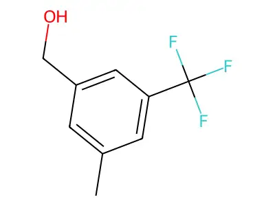(3-Methyl-5-(trifluoromethyl)phenyl)methanol structure