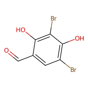 3,5-Dibromo-2,4-dihydroxybenzaldehyde structure