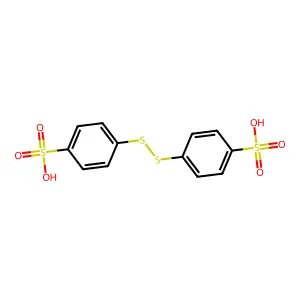 4-[(4-Sulfophenyl)disulfanyl]benzenesulfonic acid structure
