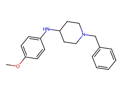 1-benzyl-N-(4-methoxyphenyl)piperidin-4-amine structure
