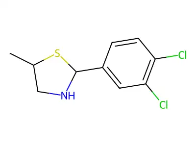 2-(3,4-Dichlorophenyl)-5-methyl-1,3-thiazolidine structure