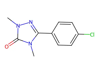 3H-1,2,4-Triazol-3-one, 2,4-dihydro-5-(4-chlorophenyl)-2,4-dimethyl- structure