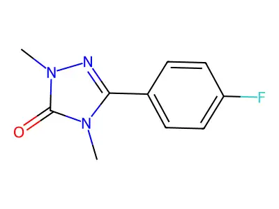 3H-1,2,4-Triazol-3-one, 2,4-dihydro-2,4-dimethyl-5-(4-fluorophenyl)- structure