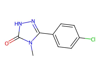 3H-1,2,4-Triazol-3-one, 2,4-dihydro-5-(4-chlorophenyl)-4-methyl- structure