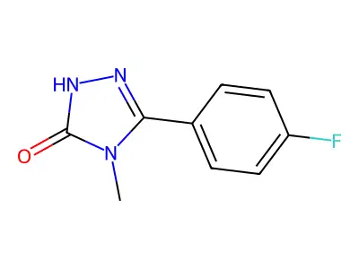 3H-1,2,4-Triazol-3-one, 2,4-dihydro-5-(4-fluorophenyl)-4-methyl- structure