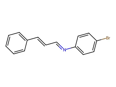 N-(4-bromophenyl)-3-phenylprop-2-en-1-imine structure