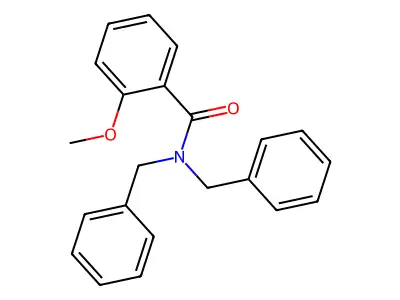 N,N-dibenzyl-2-methoxybenzamide structure