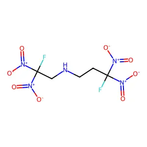 1-Propanamine, 3-fluoro-N-(2-fluoro-2,2-dinitroethyl)-3,3-dinitro- structure