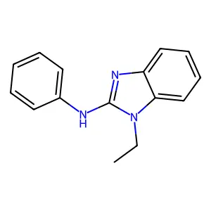 1H-Benzimidazol-2-amine, 1-ethyl-N-phenyl- structure