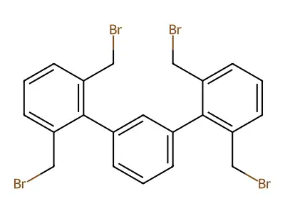 2,6,2'',6''-Tetrakis-bromomethyl-(1,1',3',1'')terphenyl structure