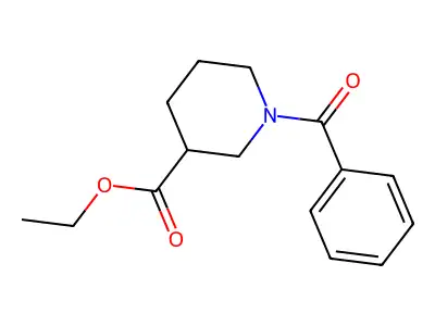 Ethyl 1-benzoyl-3-piperidinecarboxylate structure