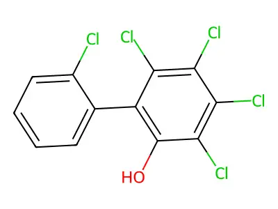 Pentachloro-(1,1'-biphenyl)-ol structure