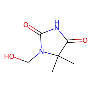 1-Monomethylol-5,5-dimethylhydantoin structure