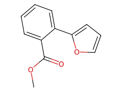Methyl 2-(2-furyl)benzoate structure