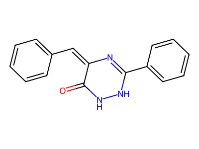 1,2,4-Triazin-6(1H)-one, 2,5-dihydro-3-phenyl-5-(phenylmethylene)- structure