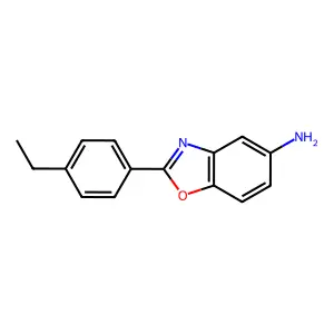 2-(4-Ethylphenyl)-1,3-benzoxazol-5-amine structure
