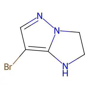 7-bromo-1H,2H,3H-pyrazolo[1,5-a]imidazole structure