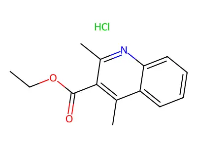 Ethyl 2,4-dimethylquinoline-3-carboxylate structure