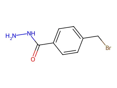 4-(Bromomethyl)benzohydrazide structure