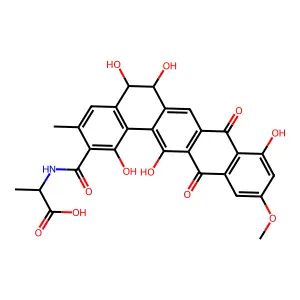 Pradimicinone I structure