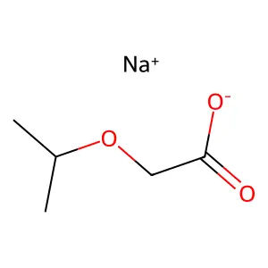 Sodium 2-isopropoxyacetate structure