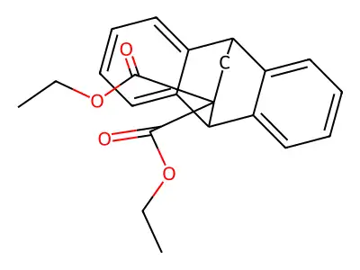 Diethyl 9,10-dihydro-9,10-ethanoanthracene-11,11-dicarboxylate structure
