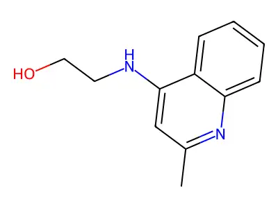 4-(2-Hydroxyethyl)amino-2-methylquinoline structure