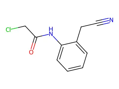 Acetamide, 2-chloro-N-(2-(cyanomethyl)phenyl)- structure