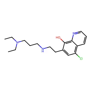 8-Quinolinol, 5-chloro-7-(2-((3-(diethylamino)propyl)amino)ethyl)- structure
