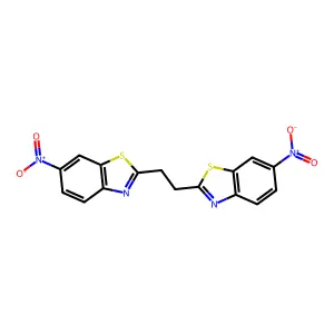 6-Nitro-2-[2-(6-nitro-1,3-benzothiazol-2-yl)ethyl]-1,3-benzothiazole structure