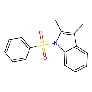 2,3-dimethyl-1-(phenylsulfonyl)-1H-indole structure