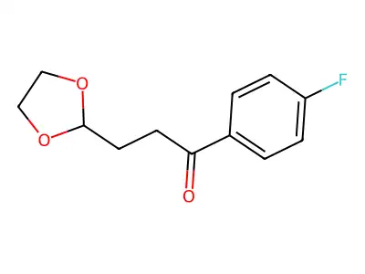 3-(1,3-Dioxolan-2-yl)-1-(4-fluorophenyl)propan-1-one structure