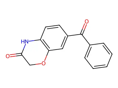 3H-1,4-Benzoxazin-3(4H)-one, 7-benzoyl- structure