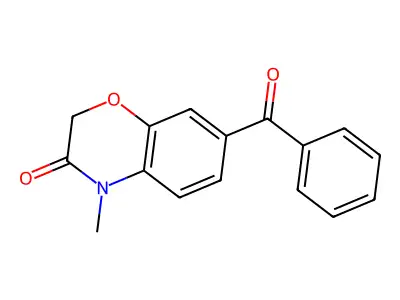 2H-1,4-Benzoxazin-3(4H)-one, 7-benzoyl-4-methyl- structure